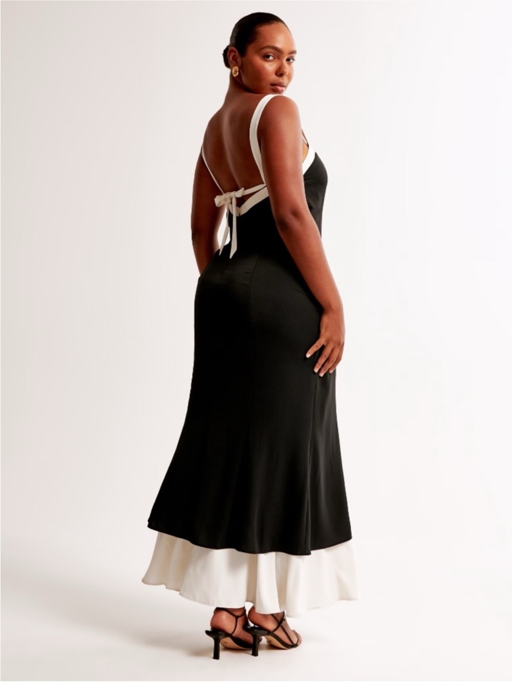 Abercrombie Black and White Slip Dress
